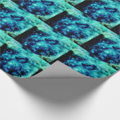 Papier Cadeau Galaxie turquoise (Coin)