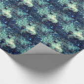 Papier Cadeau Galaxie turquoise Lactée (Coin)
