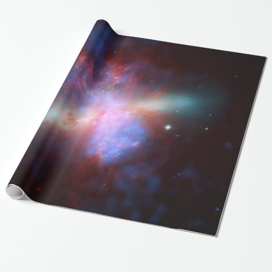 Papier Cadeau Galaxy M82 Hubble NASA (Déroulé)
