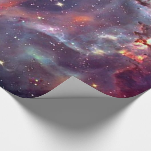 Papier Cadeau Galaxy Nebula image spatiale. (Coin)