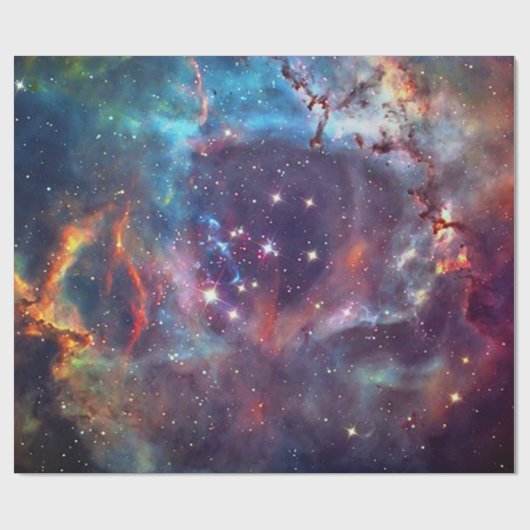 Papier Cadeau Galaxy Nebula image spatiale. (Plat)
