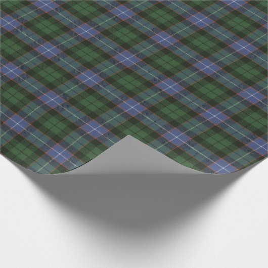 Papier Cadeau Galbraith Ancien Tartan écossais (Coin)
