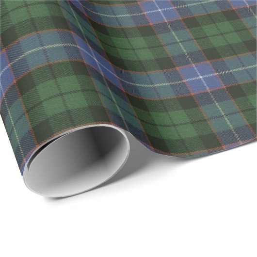 Papier Cadeau Galbraith Ancien Tartan écossais (Coin rond)
