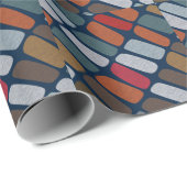 Papier Cadeau Galets de gribouillis (Coin rond)