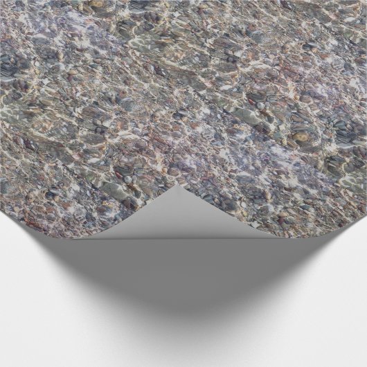 Papier Cadeau Galets Papier à enveloppement brillant sous l'eau (Coin)