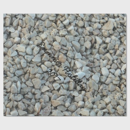 Papier Cadeau Galets sur Beach Stone Photographie (Plat)