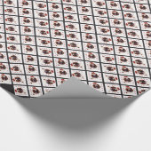 Papier Cadeau Gallois Springer Spaniel Père Noël Paws (Coin)