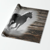 Papier Cadeau Galloping de Wild Horse (Déroulé)