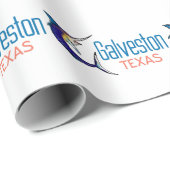 Papier Cadeau Galveston Texas (Coin rond)