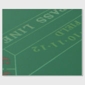 Papier Cadeau Gamblers Craps Table Wraps Papier Conception (Plat)