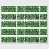 Papier Cadeau Game Over, Level Up : Monde de jeu rétro pixelisé (Plat)