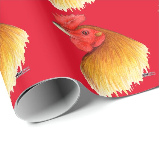 Papier Cadeau Gamecock (Coin rond)