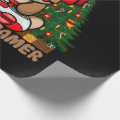 Papier Cadeau Gamer Reindeer jeu vidéo de Noël (Coin)