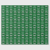 Papier Cadeau Gamer Video Game Controller Anniversaire (Plat)