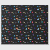 Papier Cadeau Gamer Wrapping Paper (Plat)