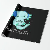Papier Cadeau Gamesolotl Axolotl Gamer (Déroulé)