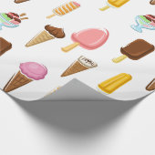 Papier Cadeau Gamme De Glaces (Coin)