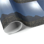 Papier Cadeau Gamme de montagne de nanovolt (Coin rond)