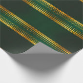 Papier Cadeau Gamme de Texture Verte Luxe Linen (Coin)