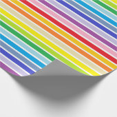 Papier Cadeau Gamme large blanc pointu en arc-en-ciel (Coin)