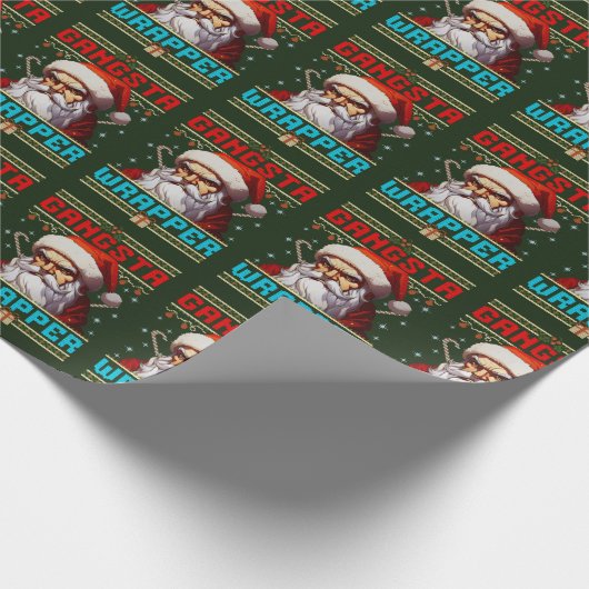 Papier Cadeau Gangster Wrapper Christmas Wrapping Paper (Coin)