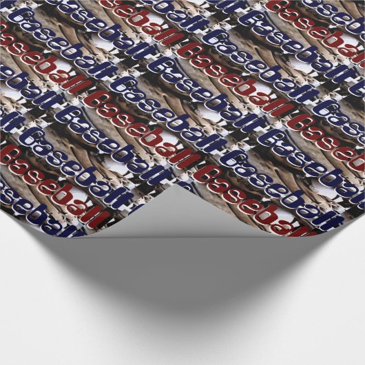 Papier Cadeau Gant de baseball et graphismes de balle (Coin)