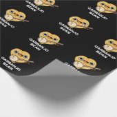 Papier Cadeau Gar banjo Bean Funny Garbanzo Banjo Pun Dark BG (Coin)