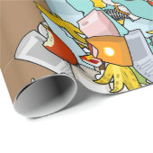 Papier Cadeau Garbage Pile (Coin rond)