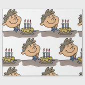 Papier Cadeau Garçon d'anniversaire (Plat)