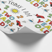 Papier Cadeau garçon de deux ans (Coin)