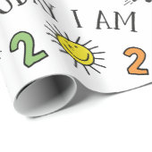 Papier Cadeau garçon de deux ans (Coin rond)