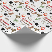 Papier Cadeau Garçon Mon premier rodéo Cowboy 1er anniversaire (Coin)