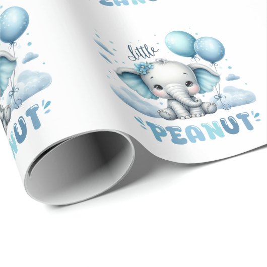 Papier Cadeau Garçon Petit Cacahuète (Coin rond)