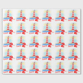 Papier Cadeau Garçons portant le nom d'un phare peint (Plat)