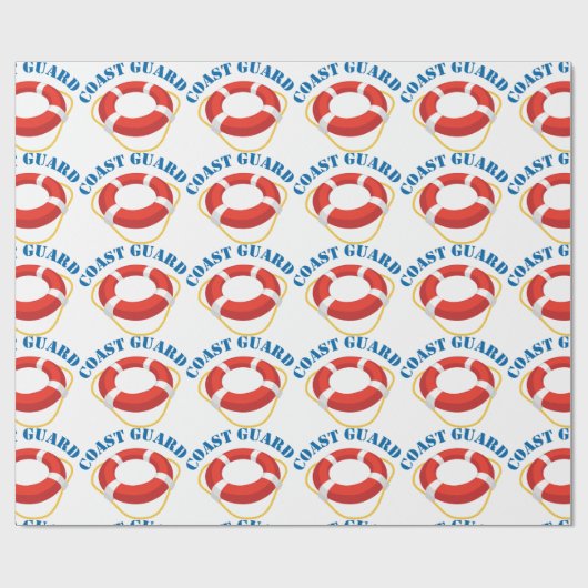 Papier Cadeau Garde côtière (Plat)