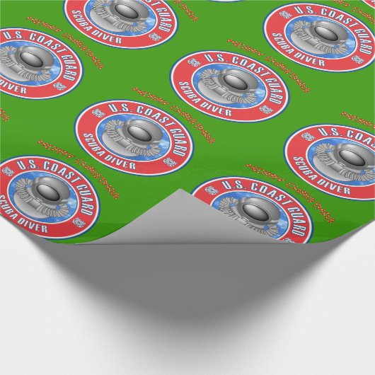 Papier Cadeau Garde côtière plongeur (Coin)