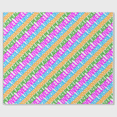 Papier Cadeau Garde de couleurs Peace Love (Plat)