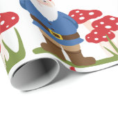 Papier Cadeau Garden Gnome (Coin rond)