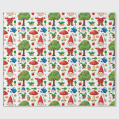 Papier Cadeau Garden Gnomes (Plat)