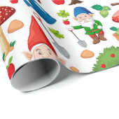 Papier Cadeau Garden Gnomes (Coin rond)