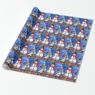 Papier Cadeau Garden Snowman