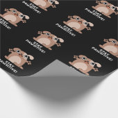 Papier Cadeau Garder Pawsitive Positive Chien Pun Dark BG (Coin)