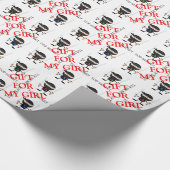 Papier Cadeau Gardes-cadeaux Ninja pour ma fille (Coin)