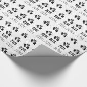 Papier Cadeau Gardez le calme Célébrez l'année de la chèvre Papi (Coin)