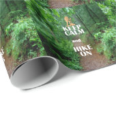 Papier Cadeau Gardez le calme et la marche (Coin rond)