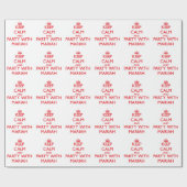 Papier Cadeau Gardez le calme et la partie avec Mariah (Plat)