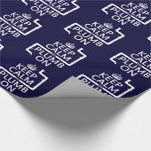 Papier Cadeau Gardez le calme et le plomb sur (Coin)