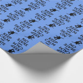 Papier Cadeau Gardez le calme et patinez sur le papier (Coin)