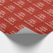 Papier Cadeau Gardez Le Calme Et Refroidissez (Coin)