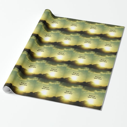 Papier Cadeau Gardez un esprit ouvert (Déroulé)